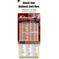 Magnetic Business Card Sports Schedule/ Football